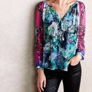 Anthropologie Kas New York Sheer Long Sleeve